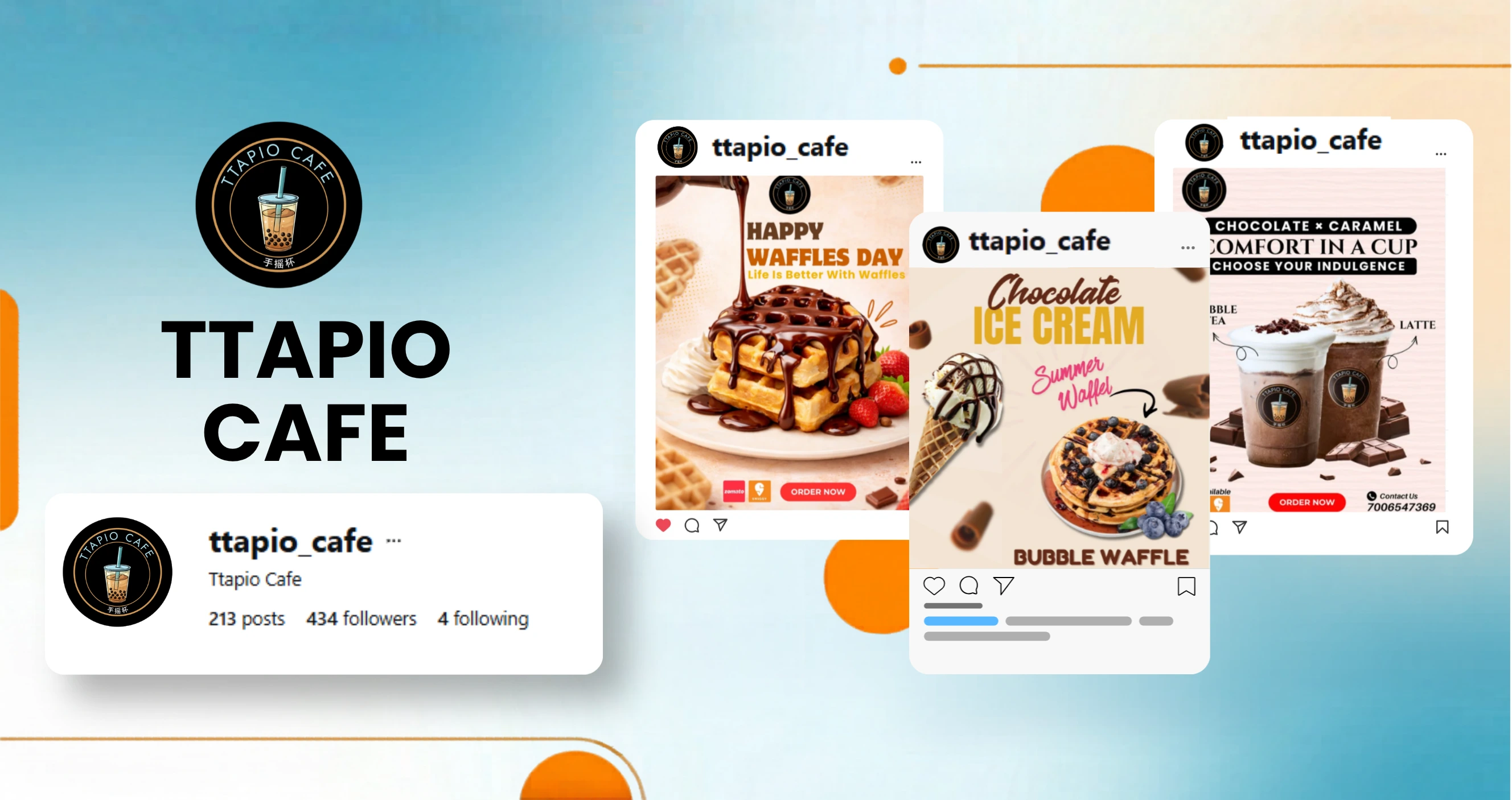 Ttapio Cafe Social Media & Branding img