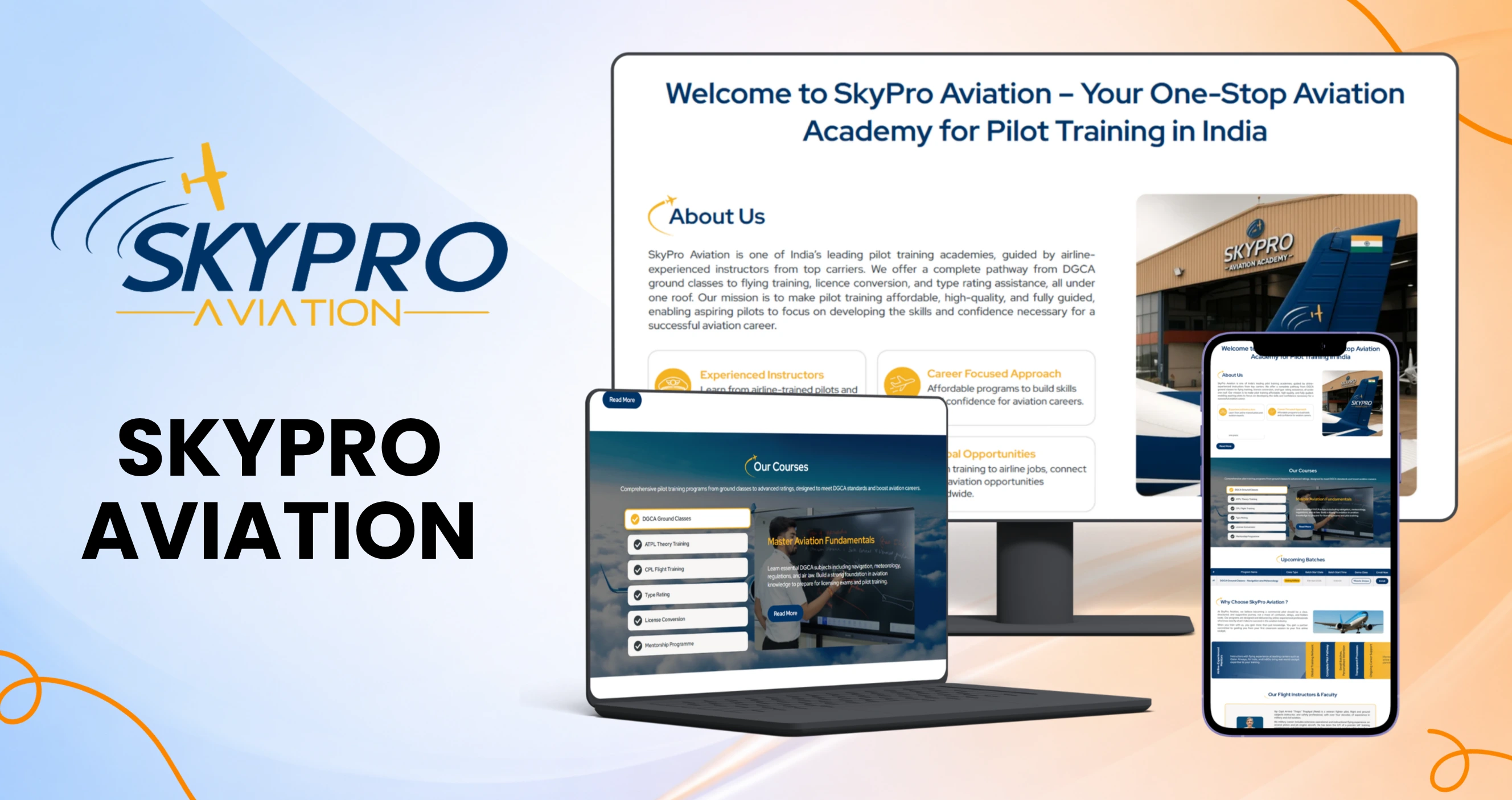 SkyPro Aviation Website Design & Development img